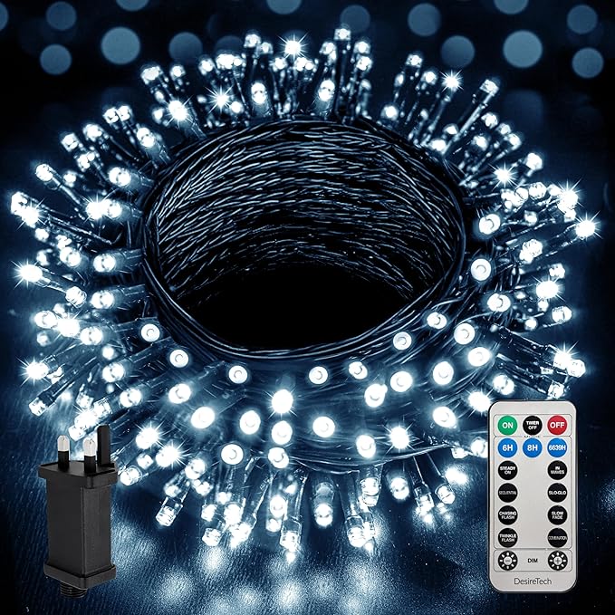 200 LED Christmas Tree Lights - Ice White