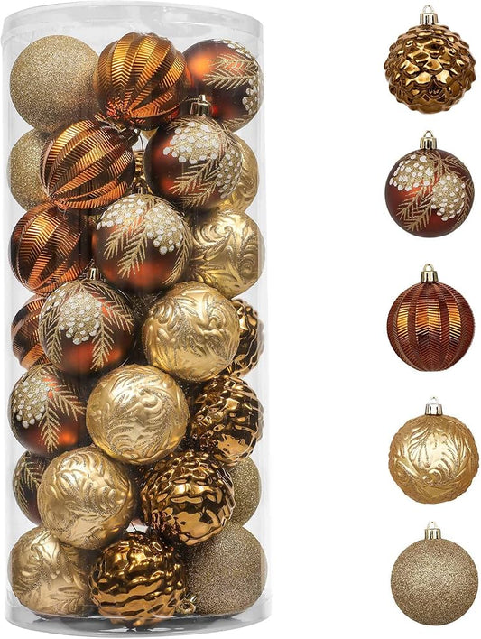 Luxury Decorated Real Christmas Tree Set - 9ft