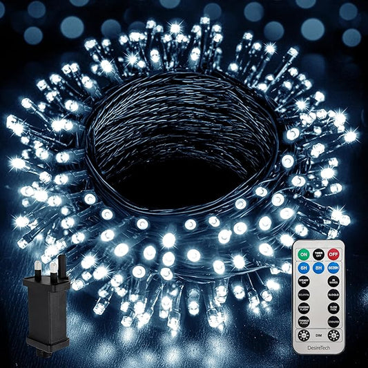 200 LED Christmas Tree Lights - Ice White